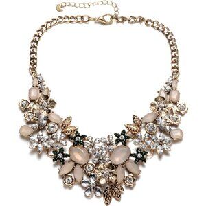 Womens Statement Necklaces Flower Chunky Necklace
